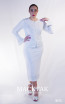 Kourosh KNY Knit KH034 White Front Dress