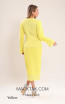 Kourosh KNY Knit KH034 Yellow Back Dress