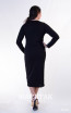 Kourosh KNY Knit KH035 Black Back Dress