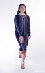 Kourosh KNY Knit KH035 French Navy Front Dress