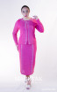 Kourosh KNY Knit KH035 Shocking Pink Long Sleeve Dress