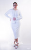 Kourosh KNY Knit KH035 White Front Dress