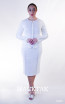 Kourosh KNY Knit KH035 White Long Sleeve Dress