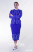 Kourosh KNY Knit KH036 Royal Blue Dress