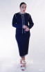 Kourosh KNY Knit KH037 Navy Front Dress